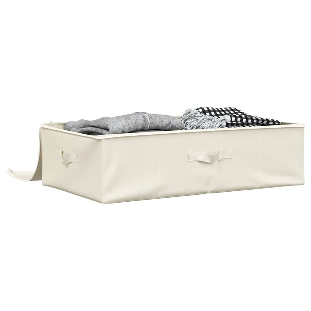 Aufbewahrungsbox Stoff 70x40x18 cm Creme