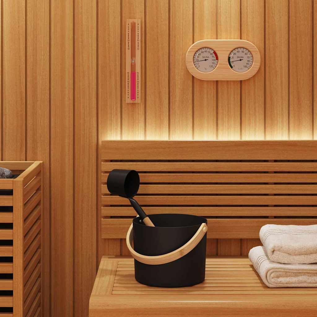 Sauna Zubehör Set 4 pcs Schwarz