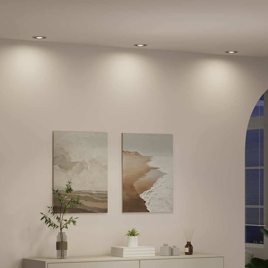 Spotlight 24 Stk. Silber 9 x 9 x 2 cm Aluminium