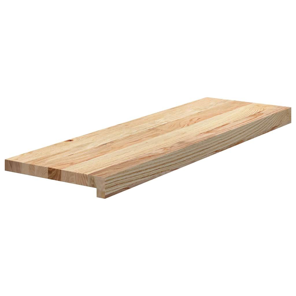 Treppenstufen 4 Stk. Unbehandelt 80x25x2 cm Massivholz Eiche