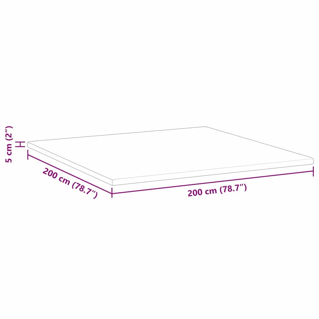 Kokosnuss Topper Weiß 200 x 200 cm Jacquard-Stoff