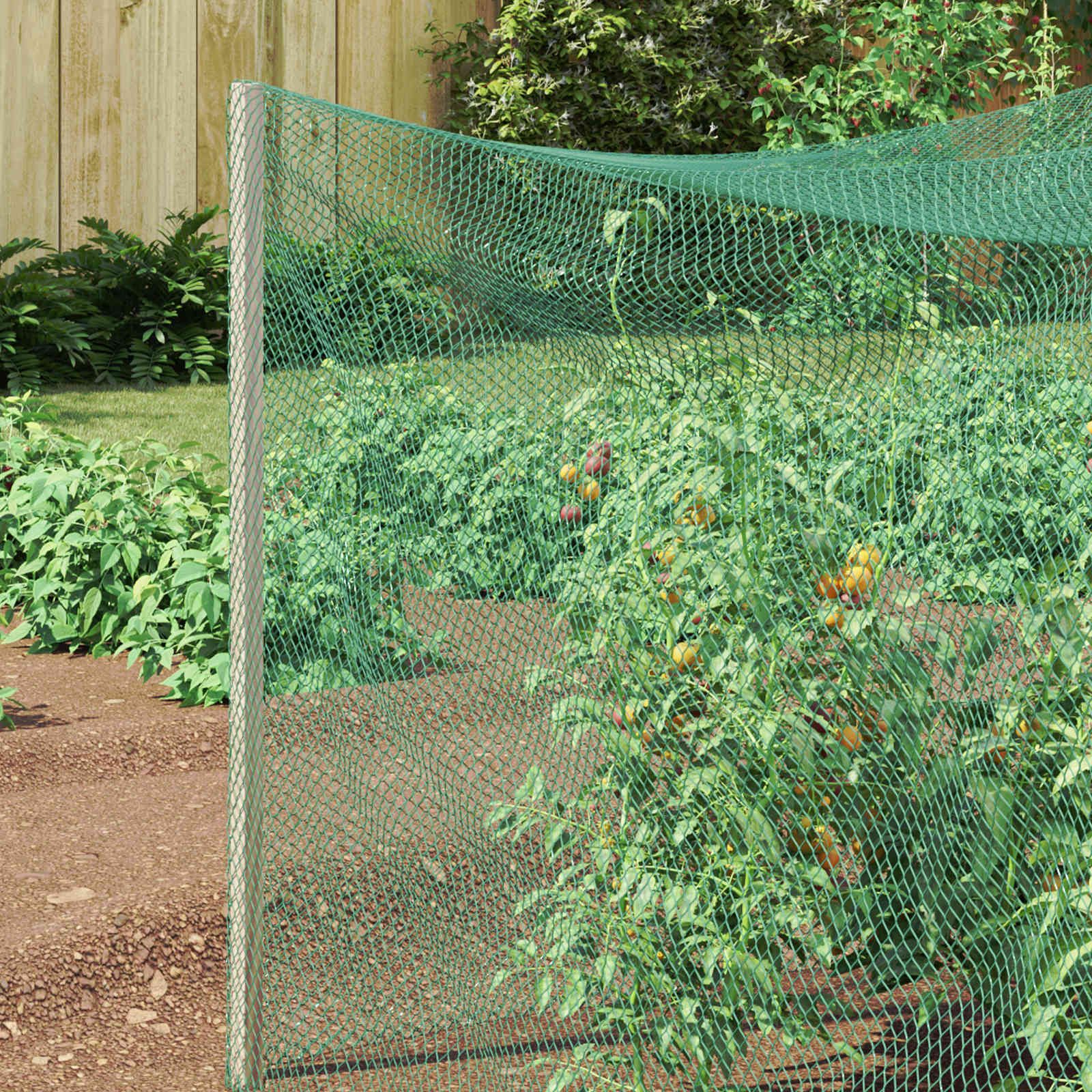 Vogelschutznetz Grün 2 x 5 m Polyethylen