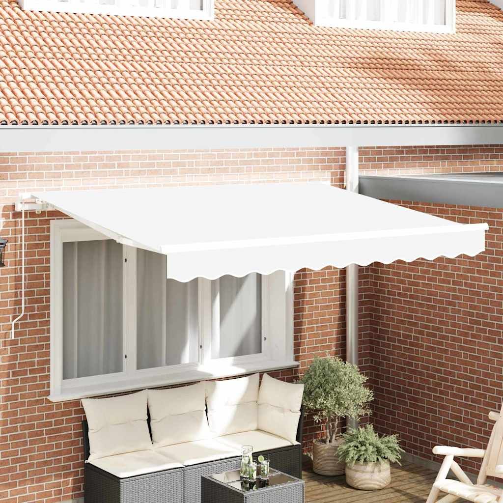 Ersatzbespannung für Markise 3 x 2,5 m Weiß Polyester