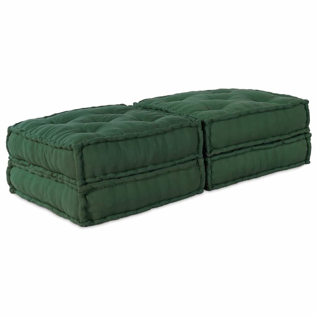 Modulare Sofagarnitur 2 pcs Grün 140 x 70 x 36 cm Stoff