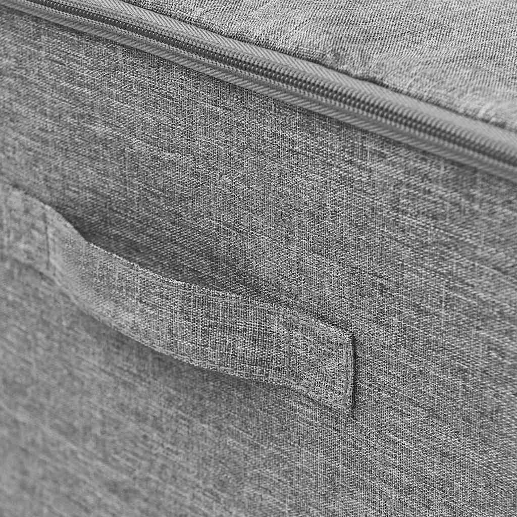 Aufbewahrungsboxen 2 Stk. Stoff 43x34x23 cm Grau