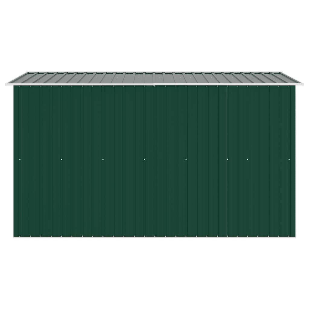 Gerätehaus 257x298x178 cm Metall Grün