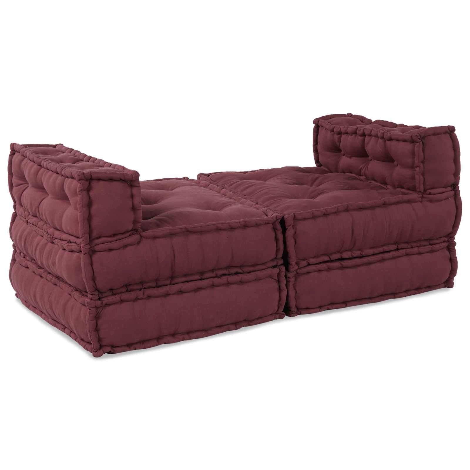 Modulare Sofagarnitur 4 pcs Kastanienbraun Stoff