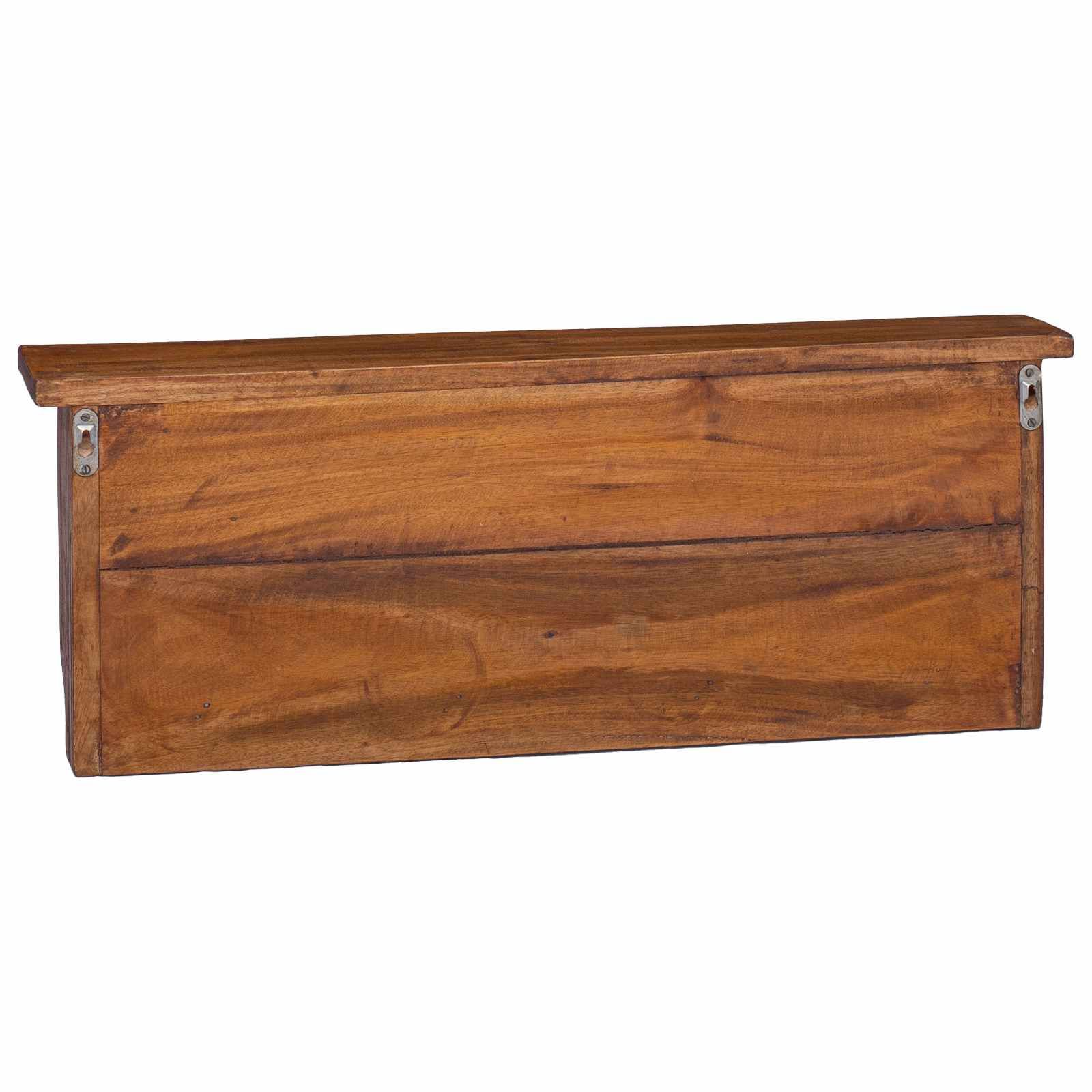 Kleiderbügel Braun 70 x 11 x 27 cm Massives Mahagoni Holz