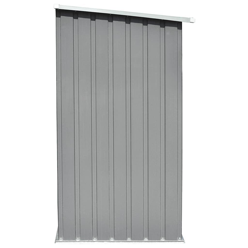 Brennholzlager Verzinkter Stahl 163 x 83 x 154 cm Grau