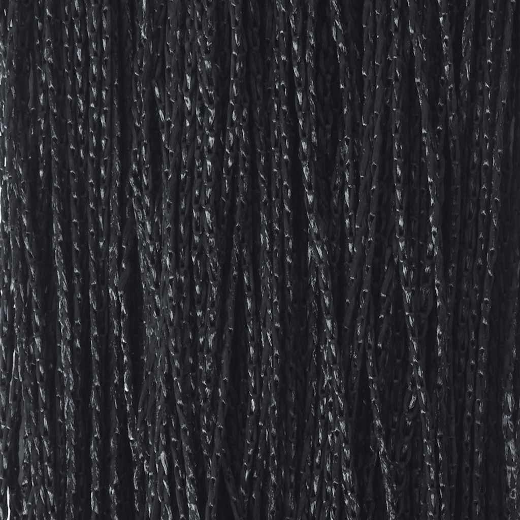 Fadenvorhänge 2 Stk. 140 x 250 cm Schwarz