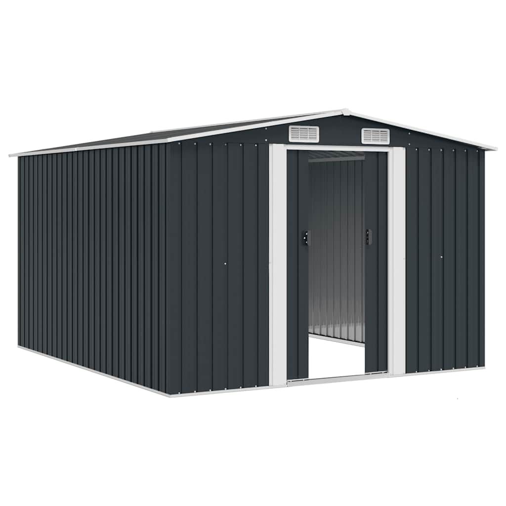 Gerätehaus 257x298x178 cm Metall Anthrazit