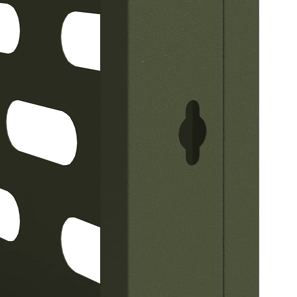 Klimaanlagenabdeckung Olivgrün 90 x 40 x 60 cm Stahl