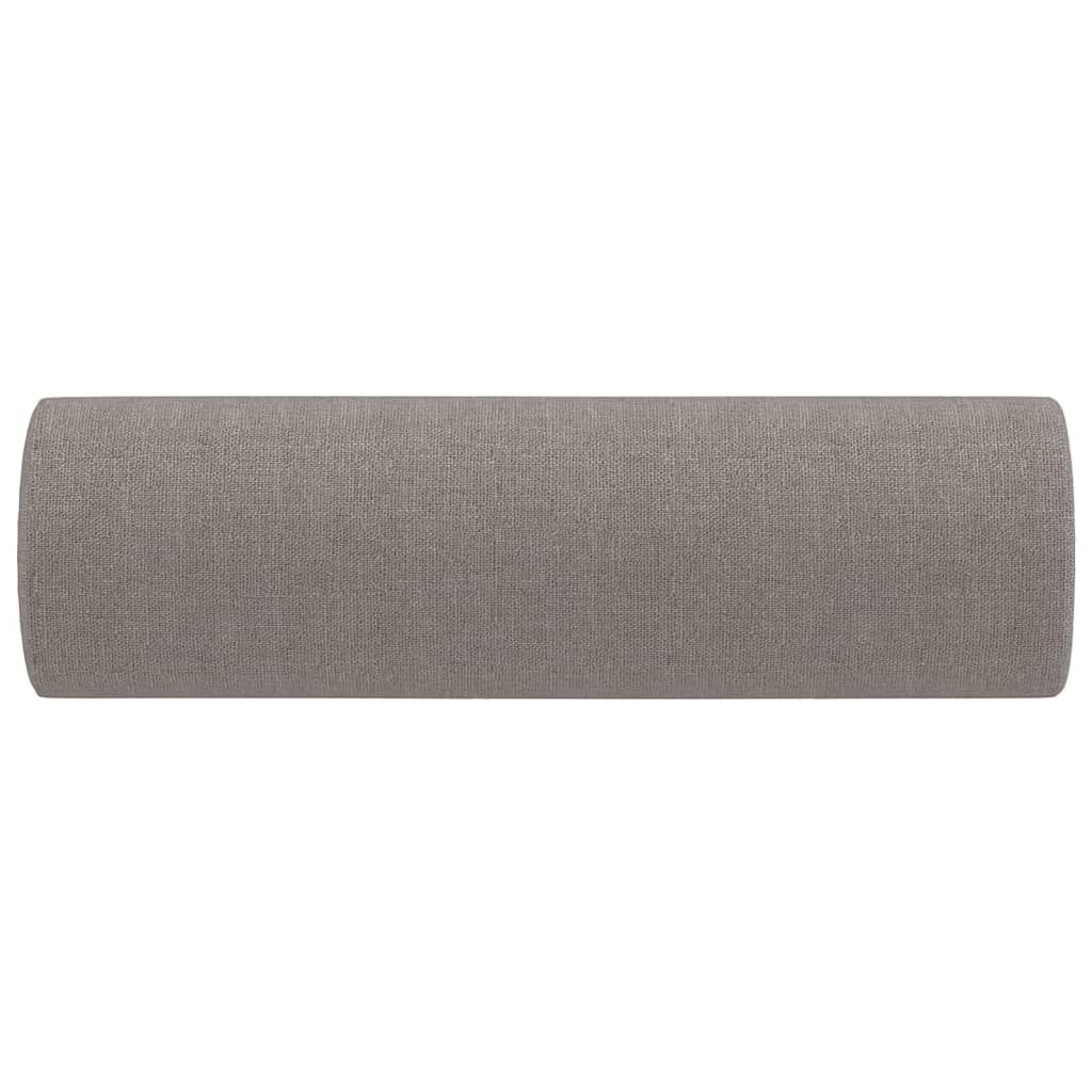 Zierkissen 2 Stk. Taupe Ø15x50 cm Stoff