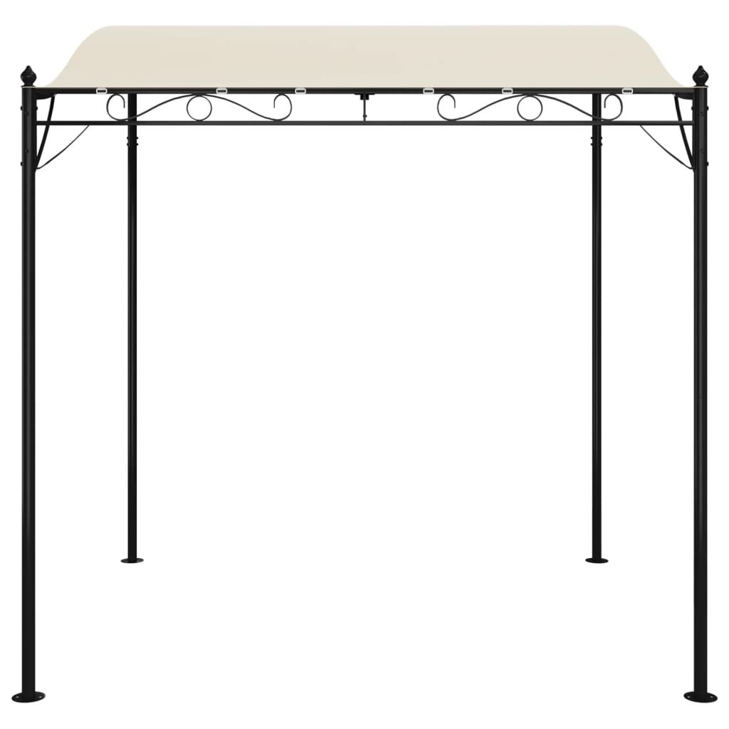 Markise Creme 2x2,3 m 180 g/m² Stoff und Stahl