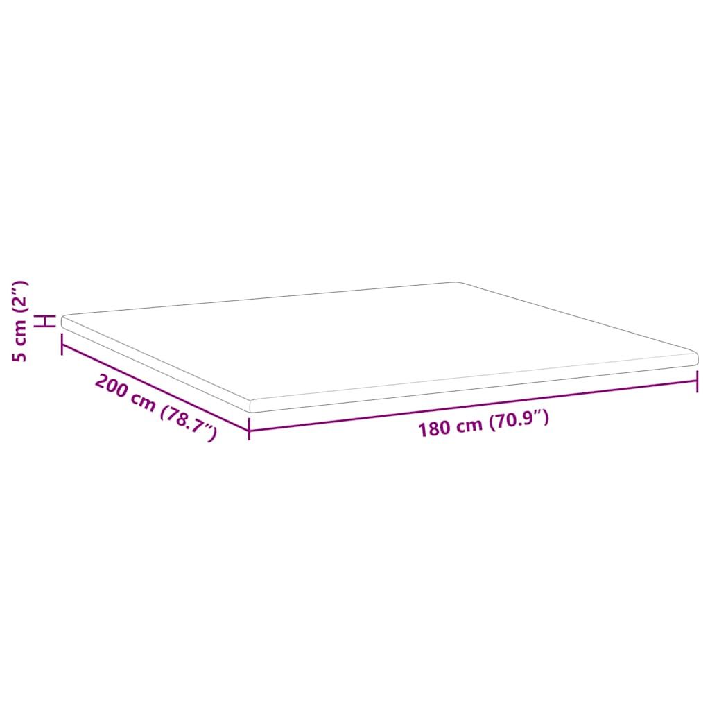 Kokosnuss Topper Weiß 180 x 200 cm Jacquard-Stoff