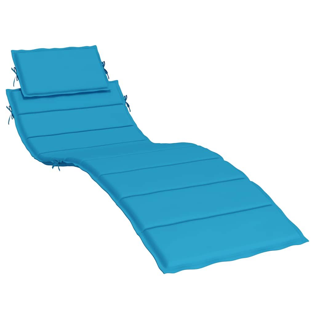 Sonnenliegen-Auflage Blau 186x58x4 cm Oxford-Gewebe
