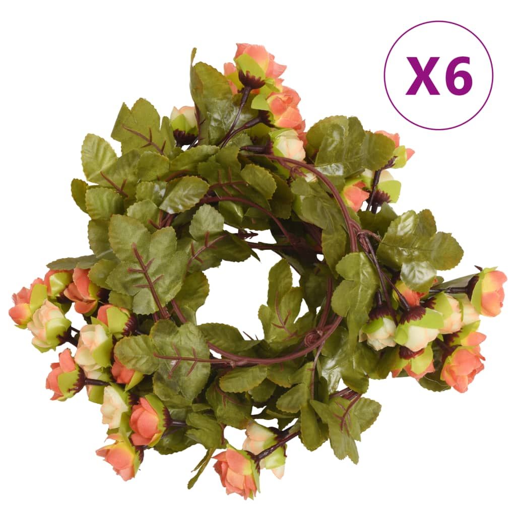 Blumengirlanden Blumen 6 Stk. Sonnenuntargang 215 cm