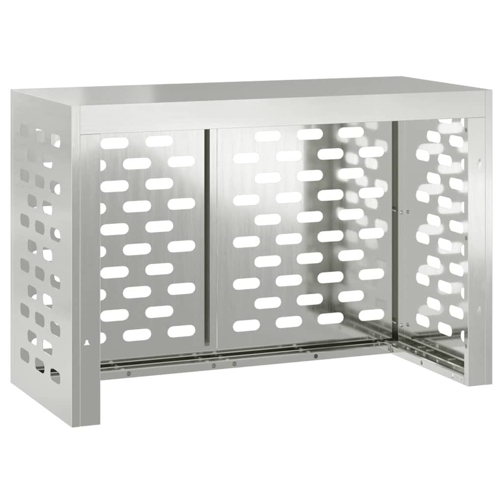 Klimaanlagenabdeckung Silber 90 x 40 x 60 cm Verzinkter Stahl