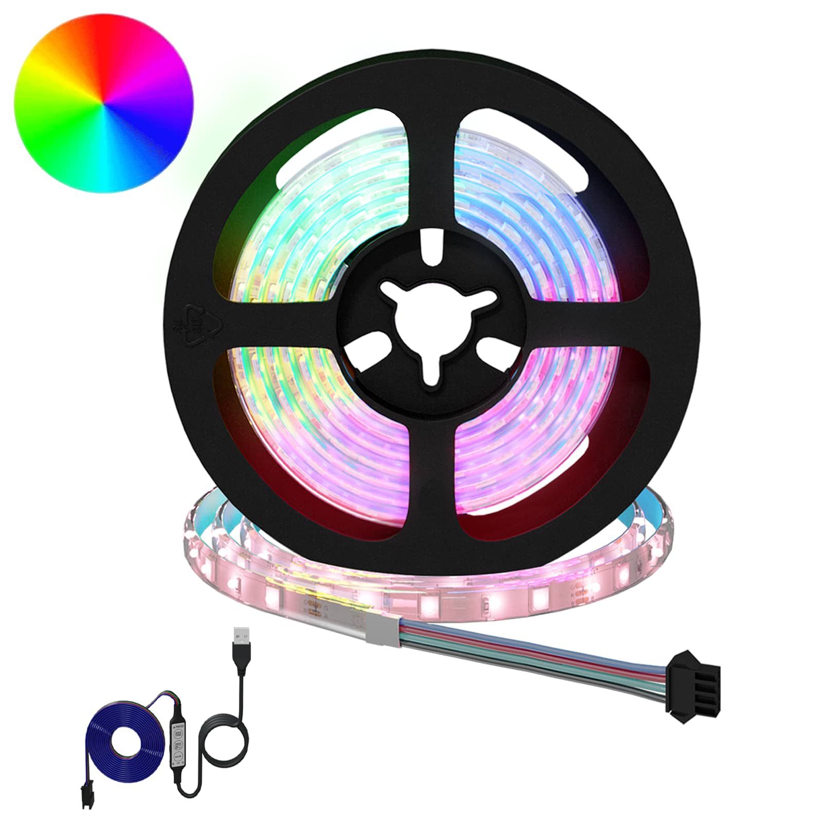 LED Streifen 2 pcs Schwarz und Transparent 1300 mm