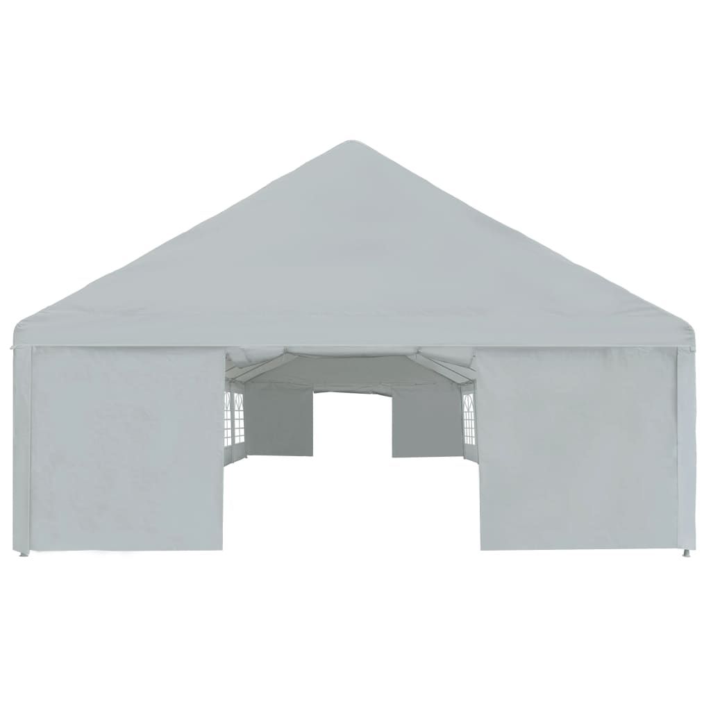 Partyzelt PE 6x12 m Grau
