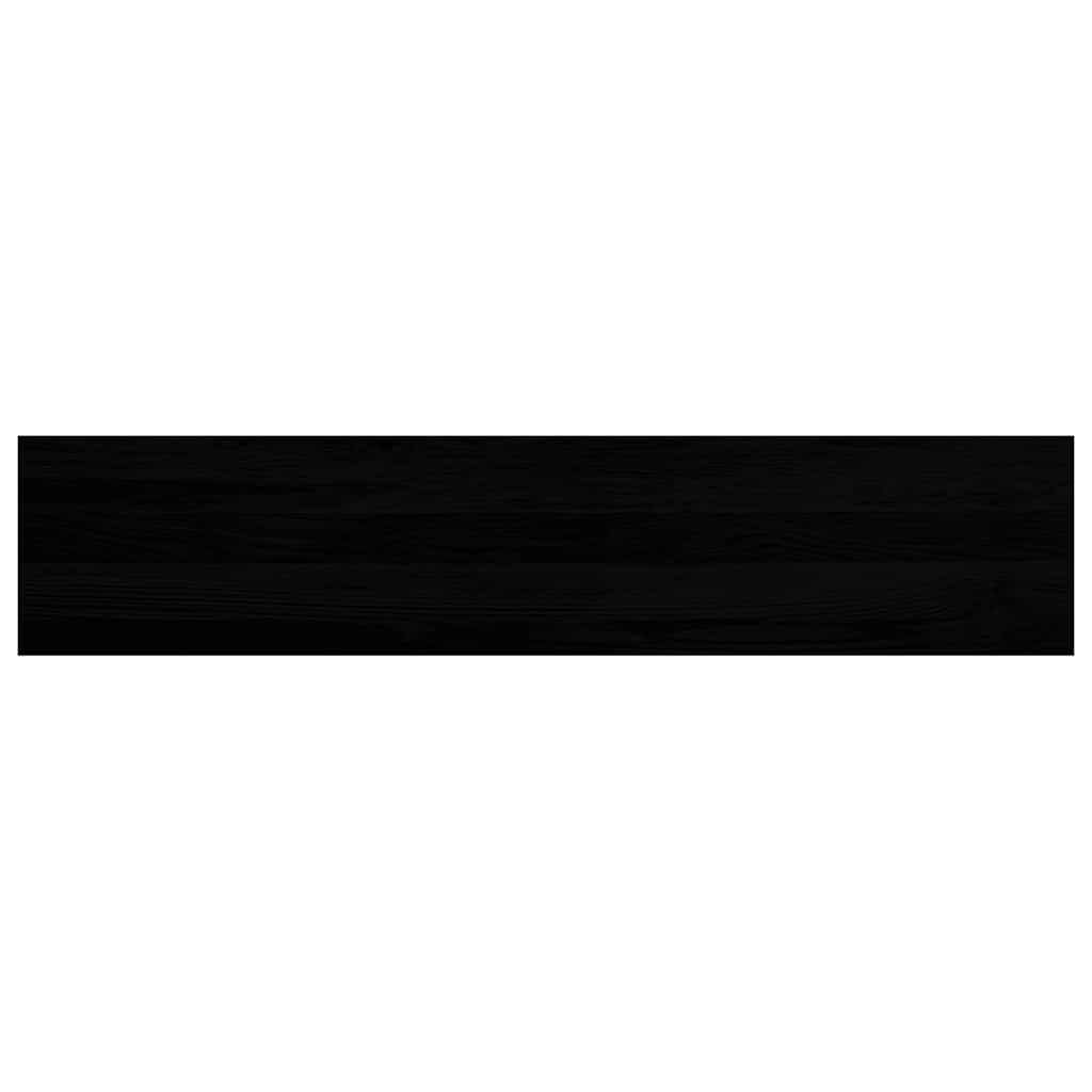 Treppenstufen 4 Stk. Braun-Schwarz 120x25x2 cm Massivholz Eiche