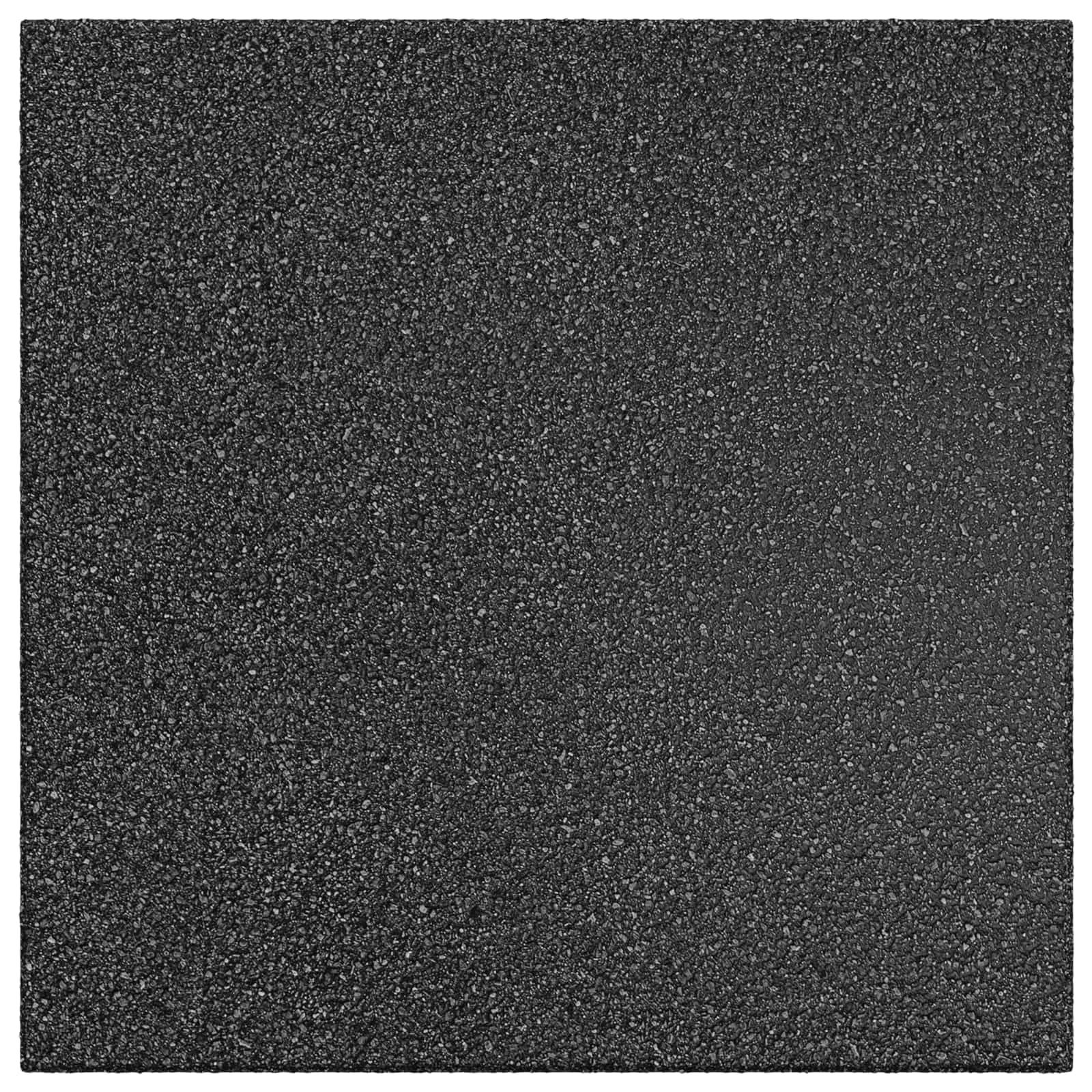 Sturzschutzfliesen 18 pcs Schwarz 50 x 50 cm Gummi