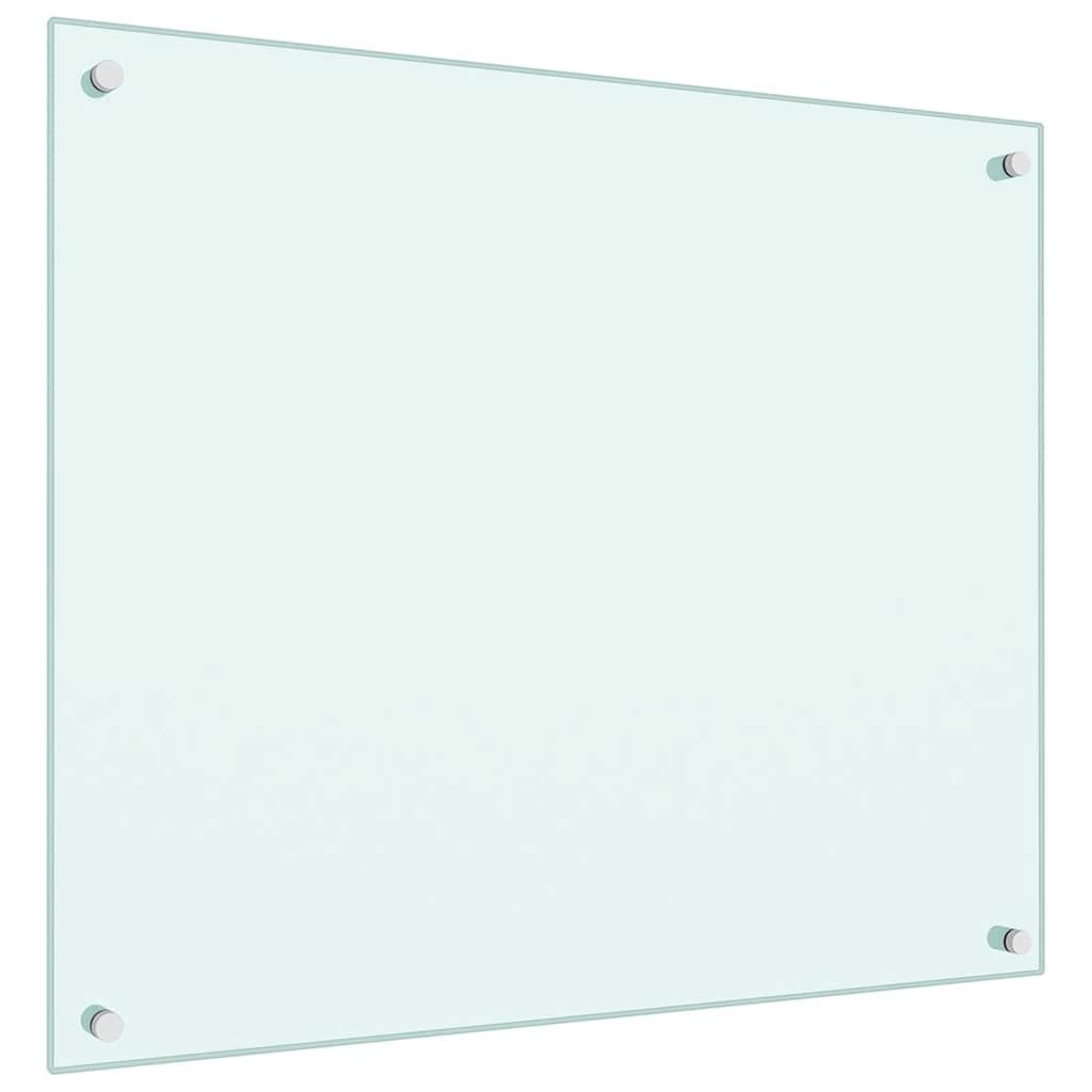 Küchenrückwand Milchweiß 70x60 cm Hartglas