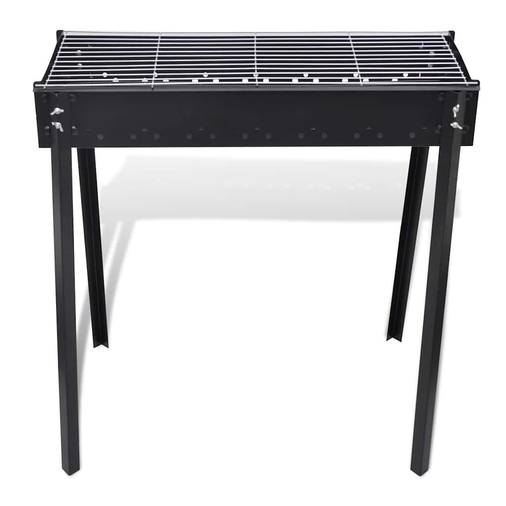BBQ Grill Säulengrill Standgrill Kohlegrill Barbeque Quadratisch