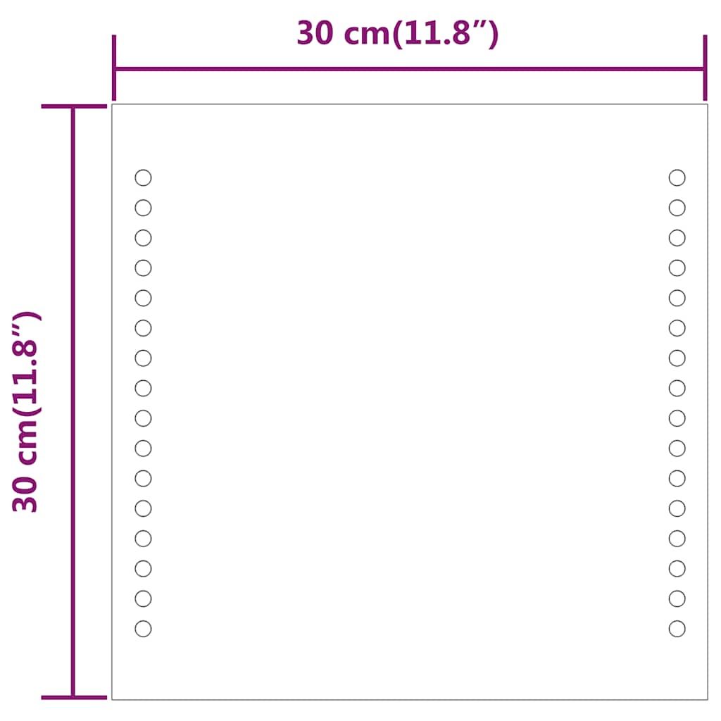 LED-Badspiegel 30x30 cm