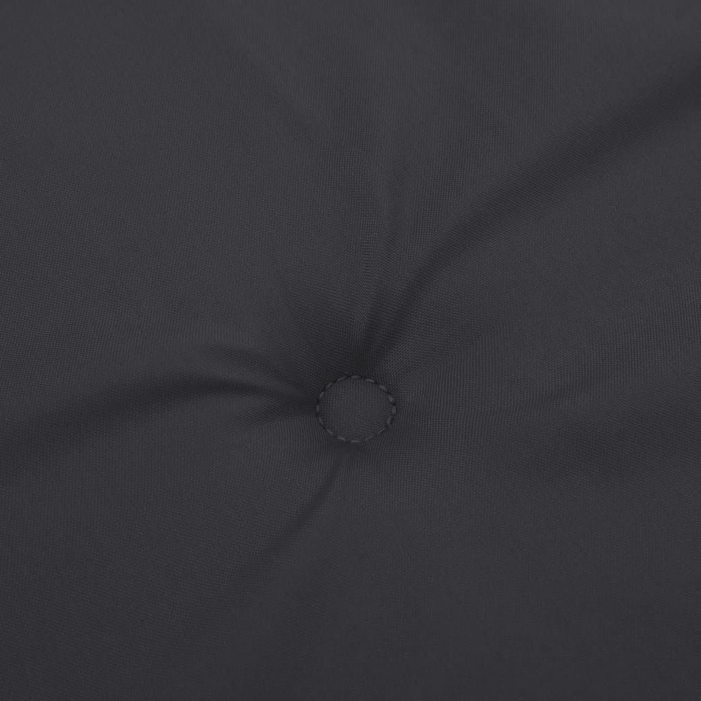 Gartenstuhlauflagen für Hochlehner 6 Stk. Schwarz 120x50x3 cm