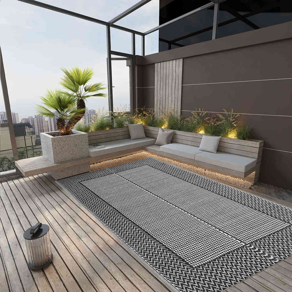 Outdoor-Teppich ARAKIL Grau 190x290 cm PP
