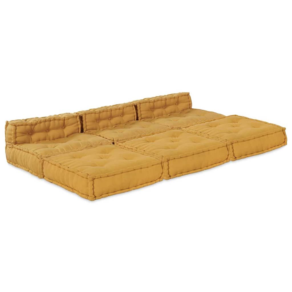 Modulare Sofagarnitur 4 pcs Gelb Stoff