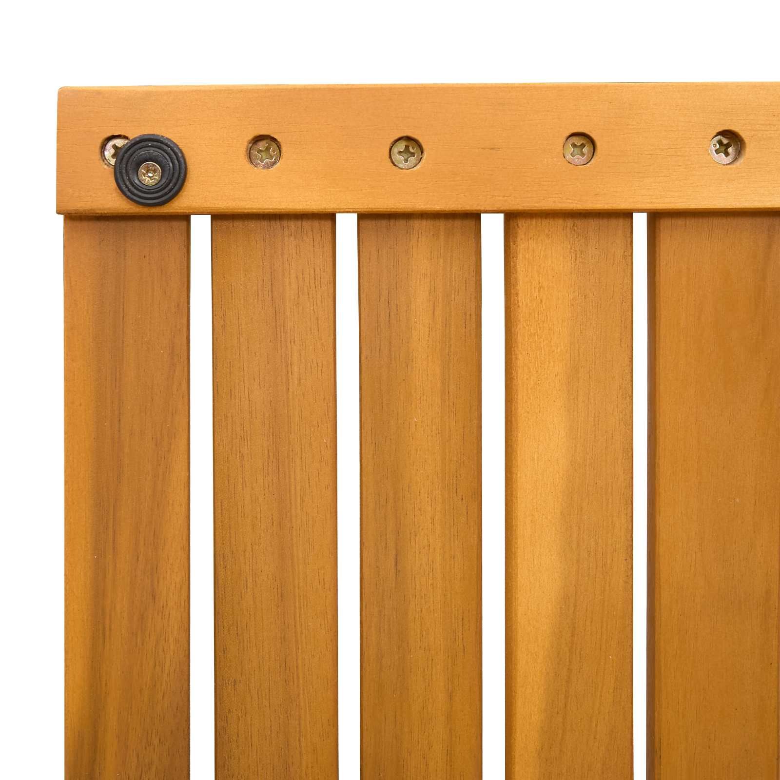Badematte Uni Braun 80 x 50 cm Holz