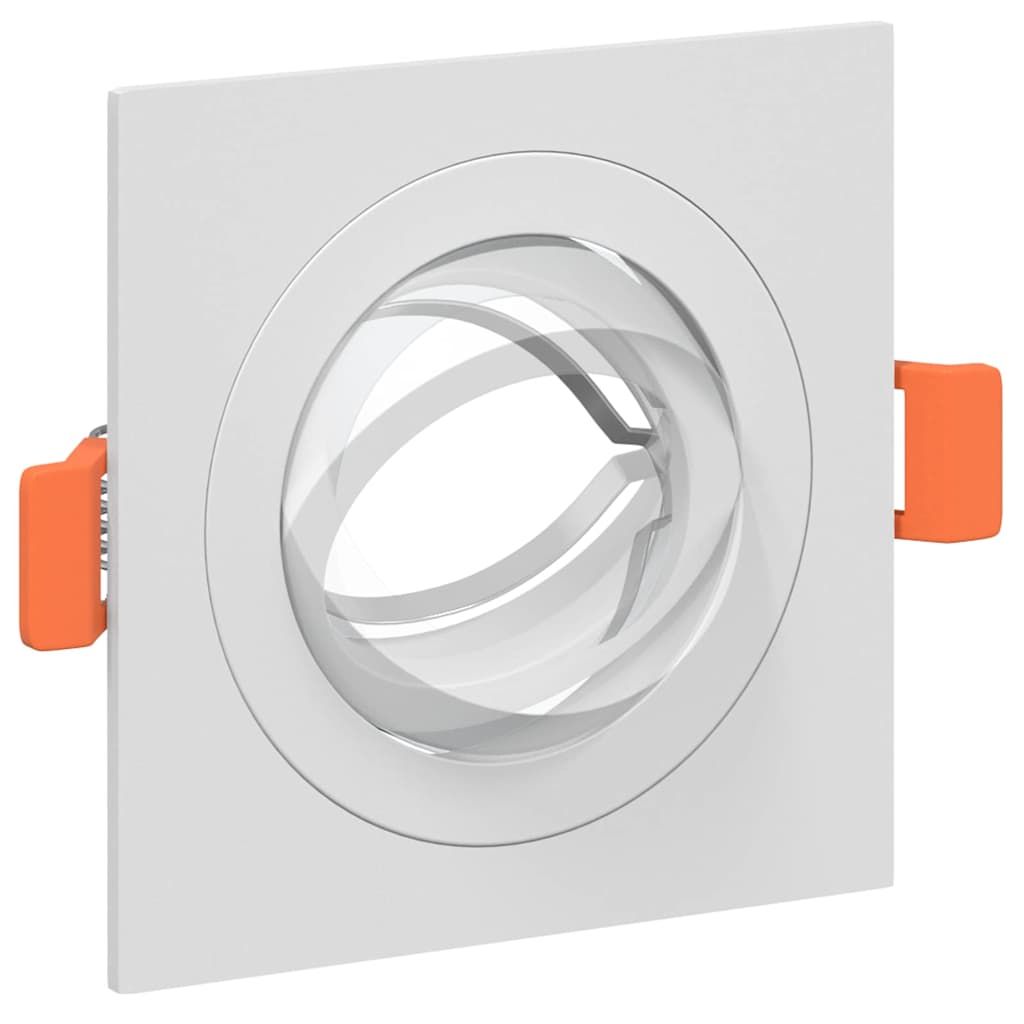 Spotlight 12 Stk. Weiß 9 x 9 x 2 cm Aluminium