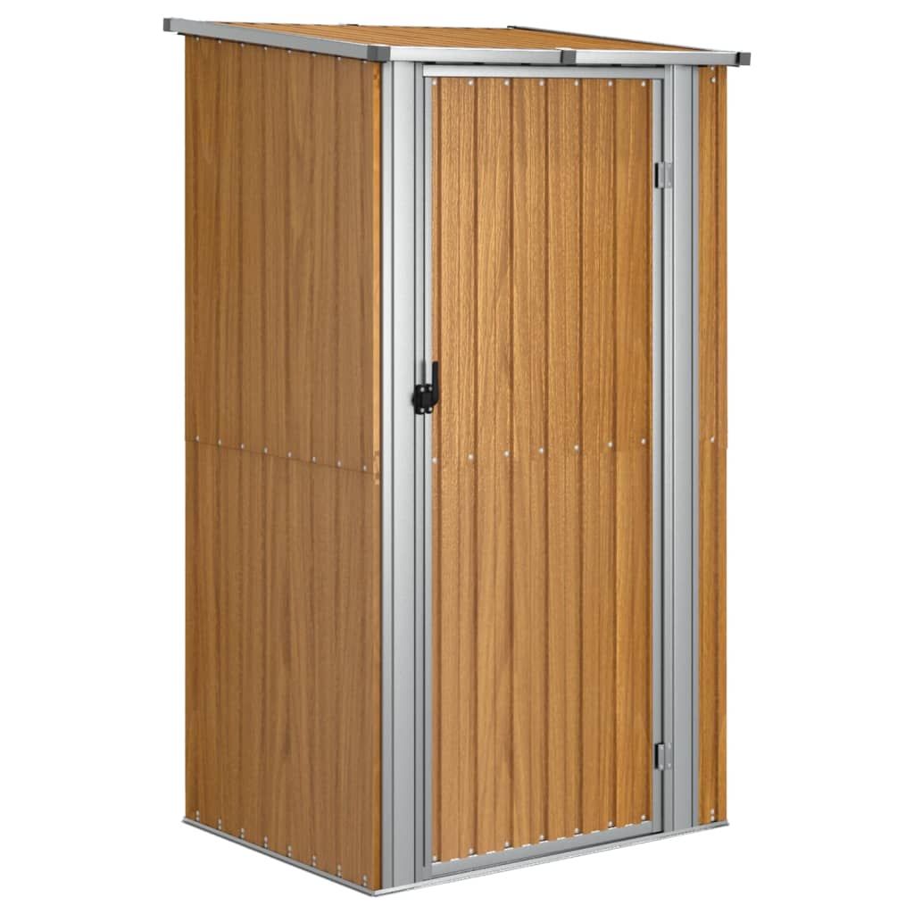 Gartenhaus Braun 118,5x97x209,5 cm Verzinkter Stahl