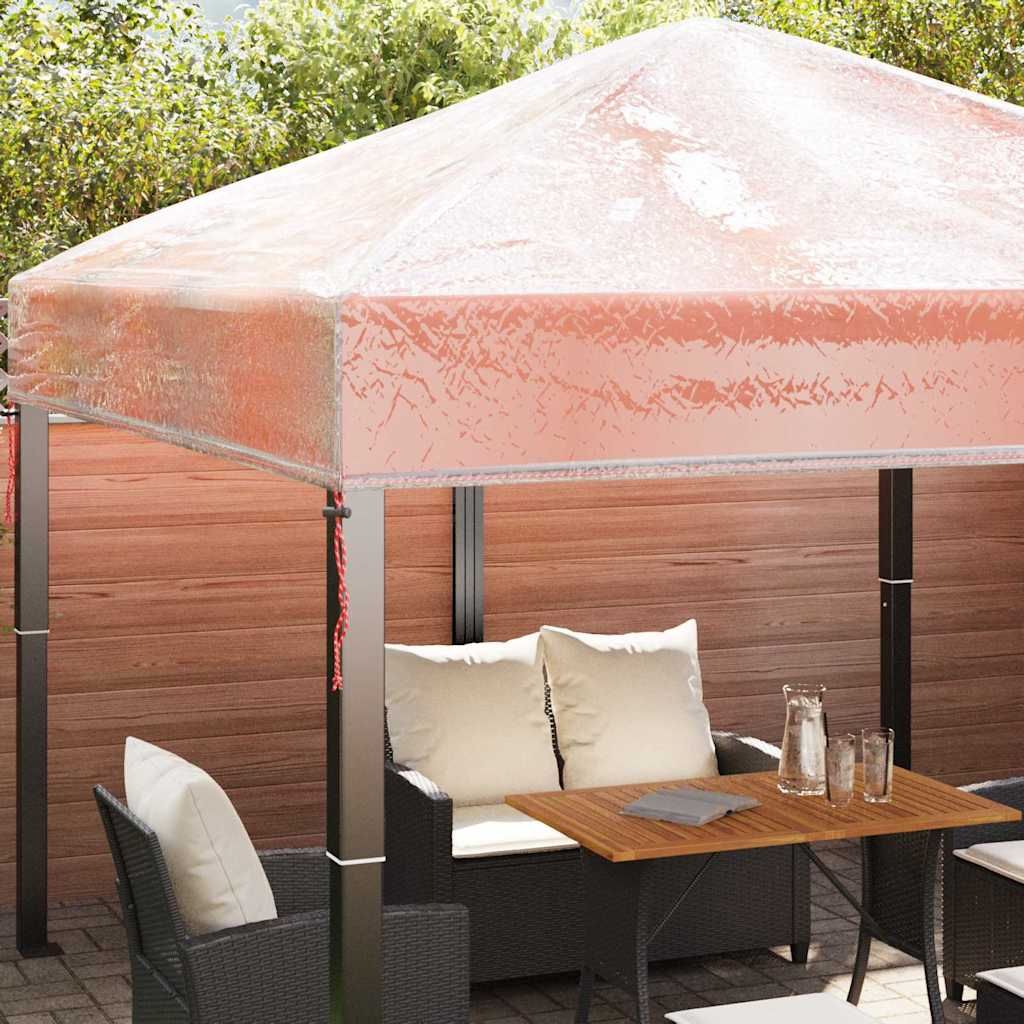Ersatzbezug für Pavillon 300 x 300 x 26 cm Transparent PVC