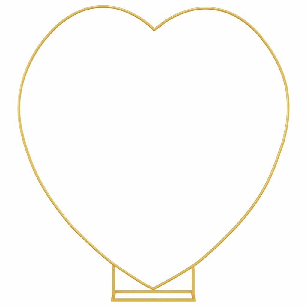 Hochzeitsbogen Gold 195 x 35 x 211 cm Stahl