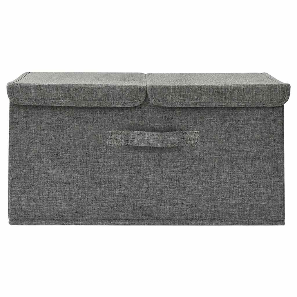 Lagerboxen Vliesstoff 2 fächer Anthrazit