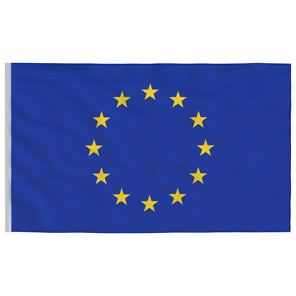 Europaflagge mit Mast 6,08 m Aluminium