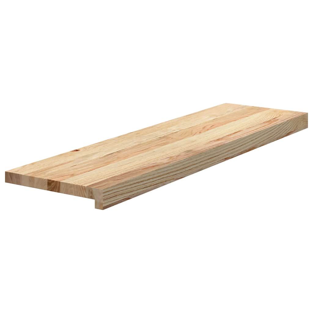 Treppenstufen 8 Stk. Unbehandelt 90x25x2 cm Massivholz Eiche