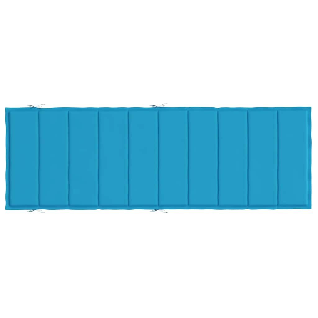 Sonnenliegen-Auflage Blau 186x58x4 cm Oxford-Gewebe