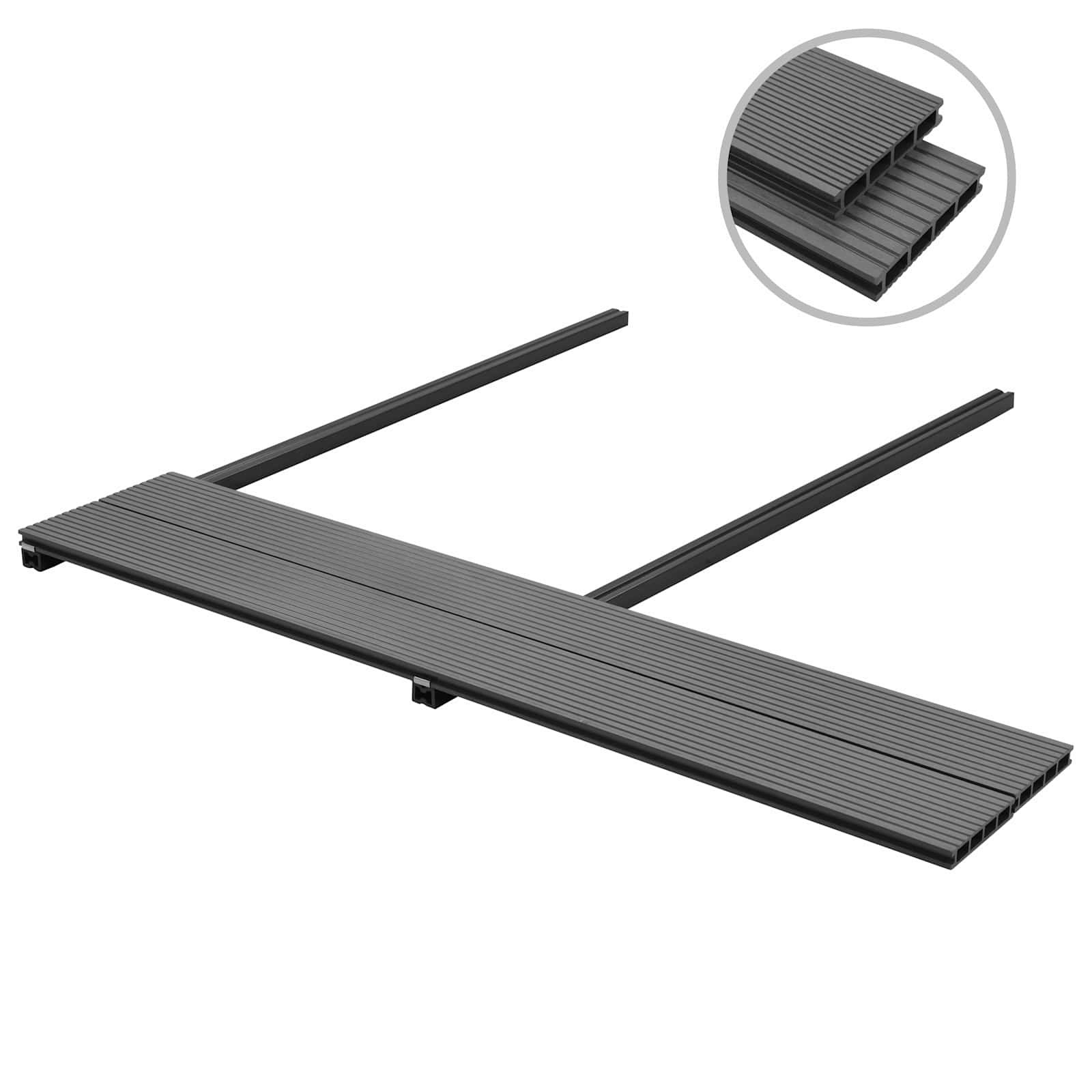 Terrassendiele 30 stk. Grau WPC
