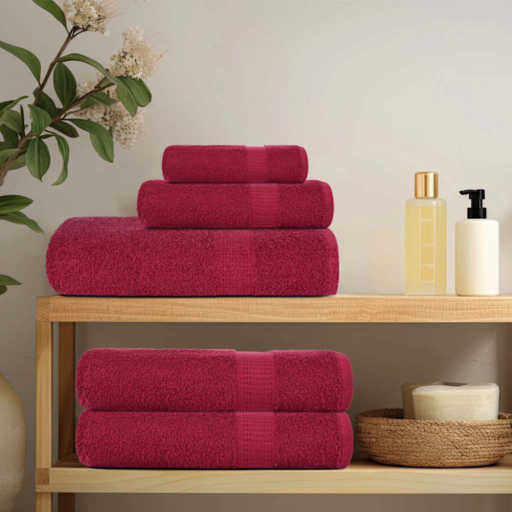 Waschtücher FROGN 2 Stk. Bordeaux 30x30 cm 360 g/m²