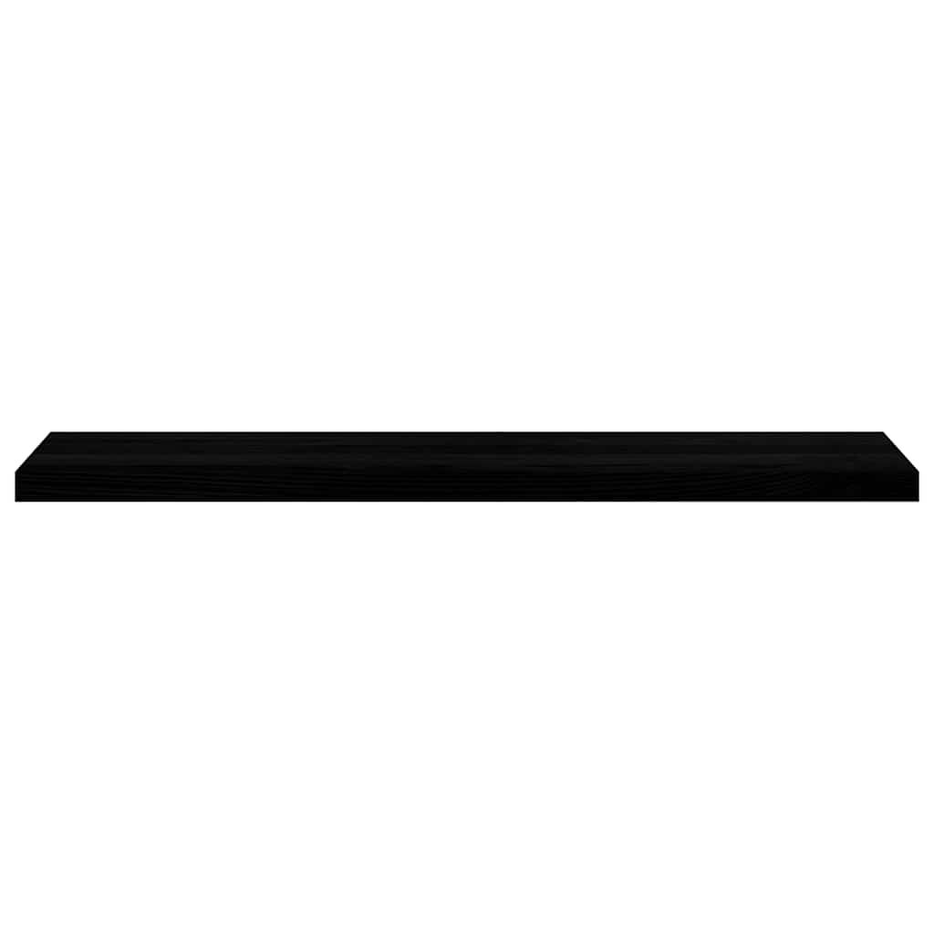 Treppenstufen 4 Stk. Braun-Schwarz 120x25x2 cm Massivholz Eiche