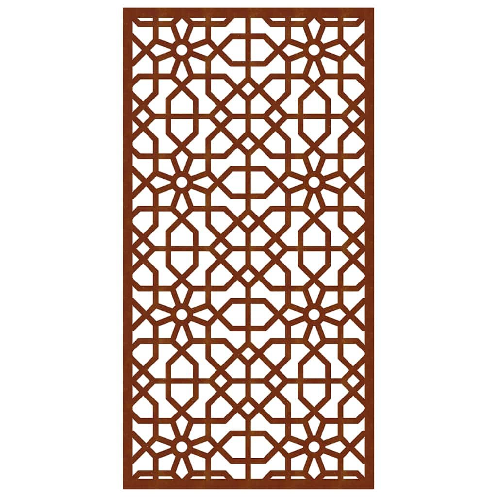 Garten-Wanddeko 105x55 cm Cortenstahl Maurisches Design