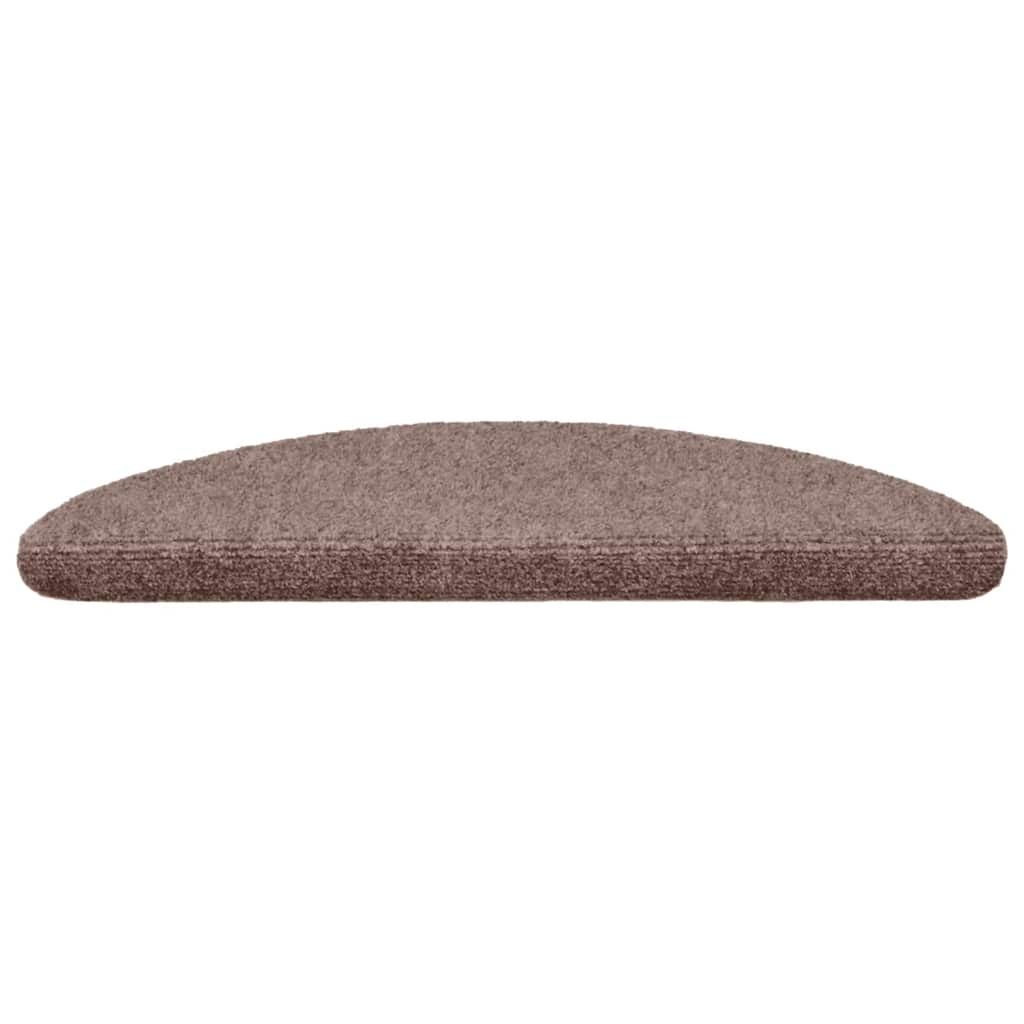 Stufenmatten Selbstklebend 15 Stk. 56x17x3 cm Hellbraun Halbrund