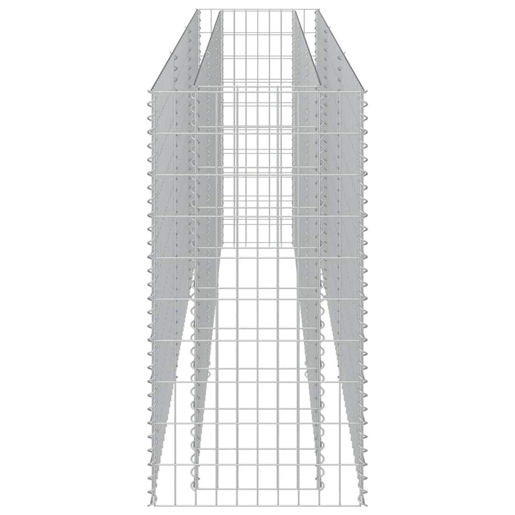 Gabionen-Hochbeet Verzinkter Stahl 270×50×100 cm