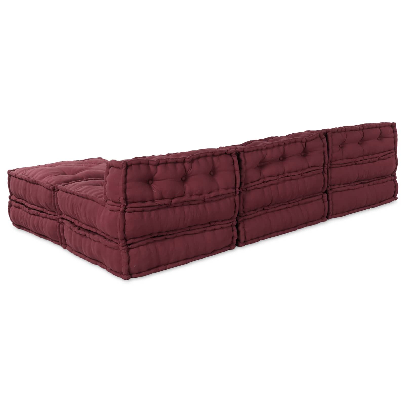 Modulare Sofagarnitur 4 pcs Kastanienbraun Stoff