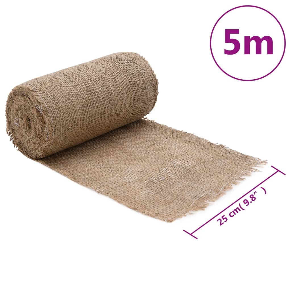 Jute Roll 25 cm x 5 m 180 gsm 100% natural jute Natur