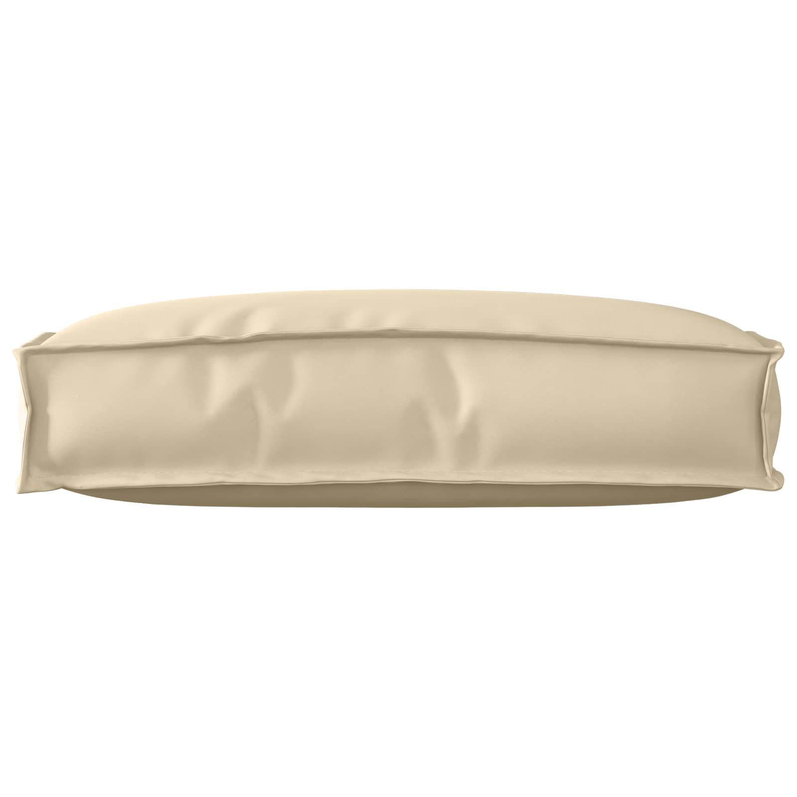 Kissen Beige 60 x 40 x 12 cm Oxford-Stoff
